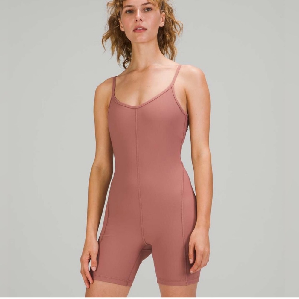 Lululemon Ribbed Contoured Unitard Spiced Chai 6